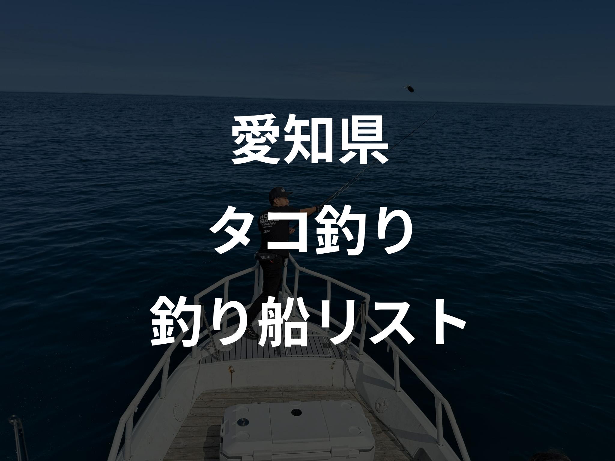 愛知県のタコ釣り船リストアップ