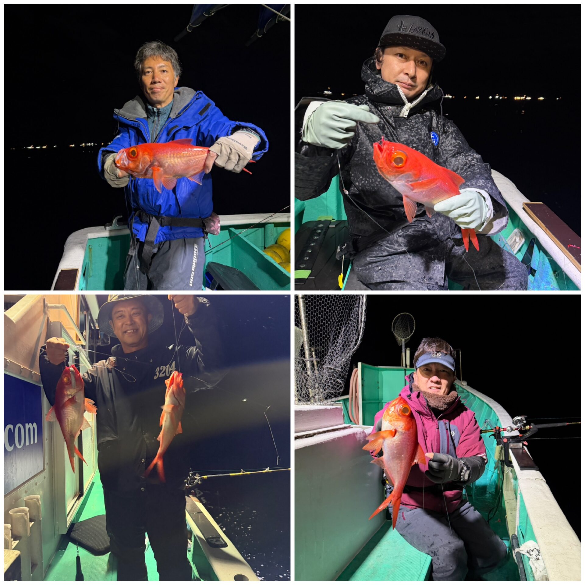 半夜ムツ、キンメ